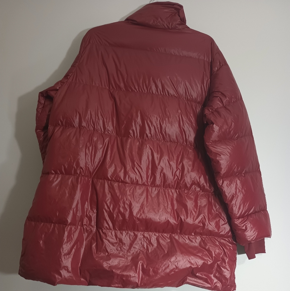 G by Giuliana Deep Red Down Puffer Jacket 1X - Picture 3 of 7